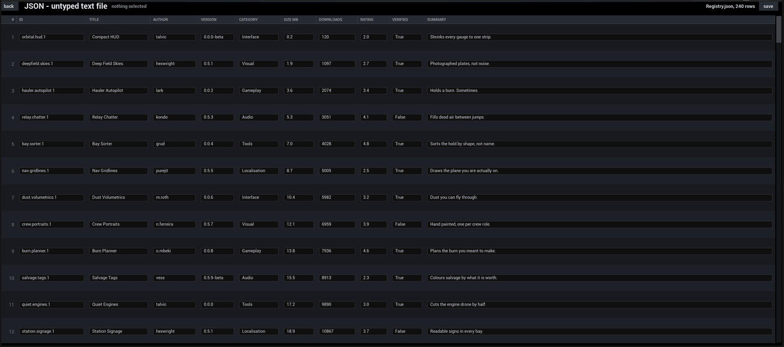 The JSON demo. The same model, a different reader.